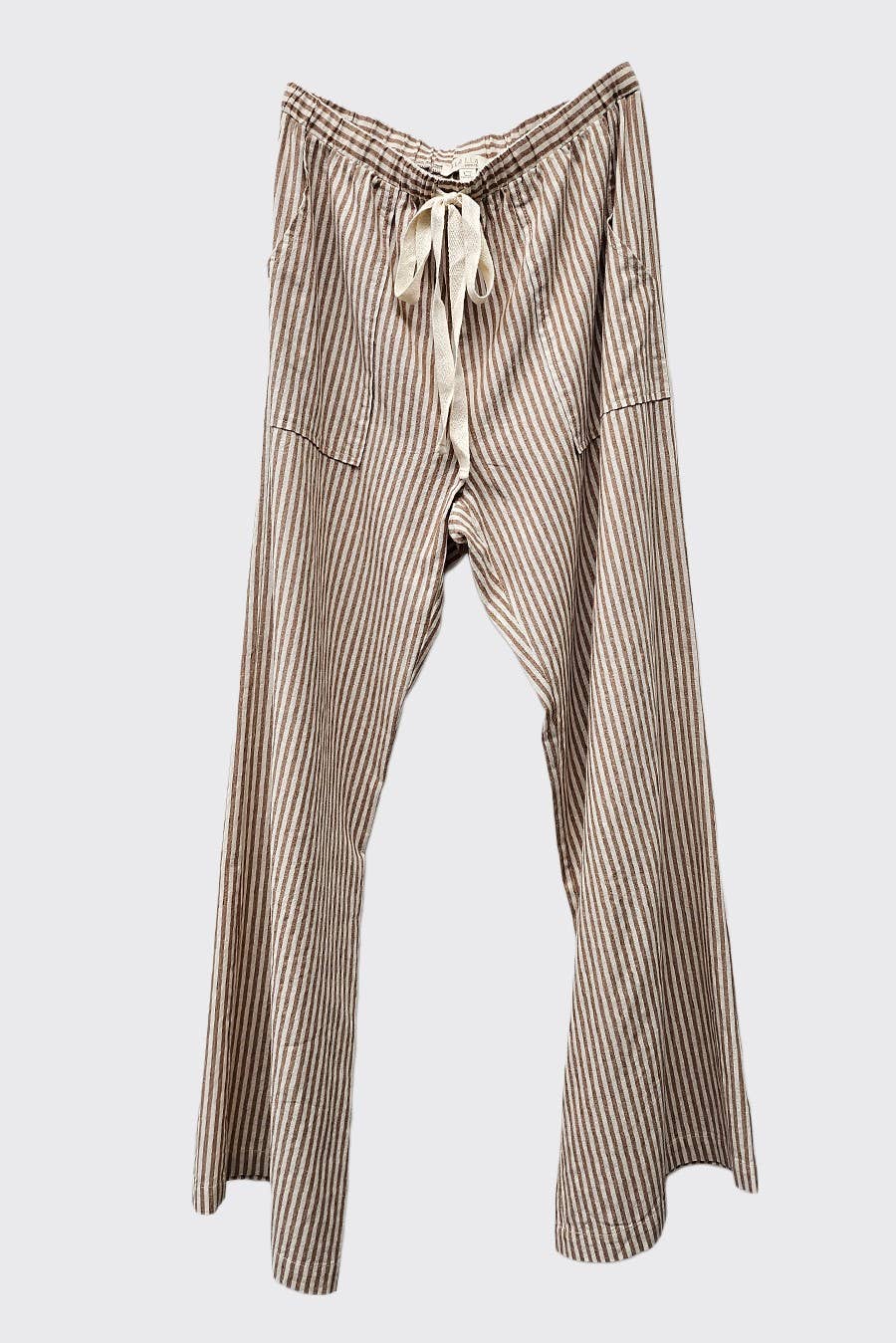 IM8867 - Striped Wide Linen Pants