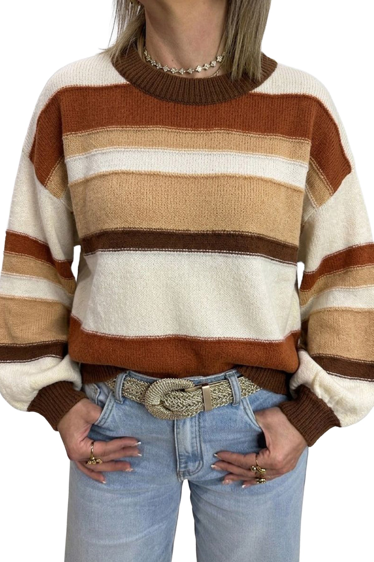 Multicolour Striped Sweater