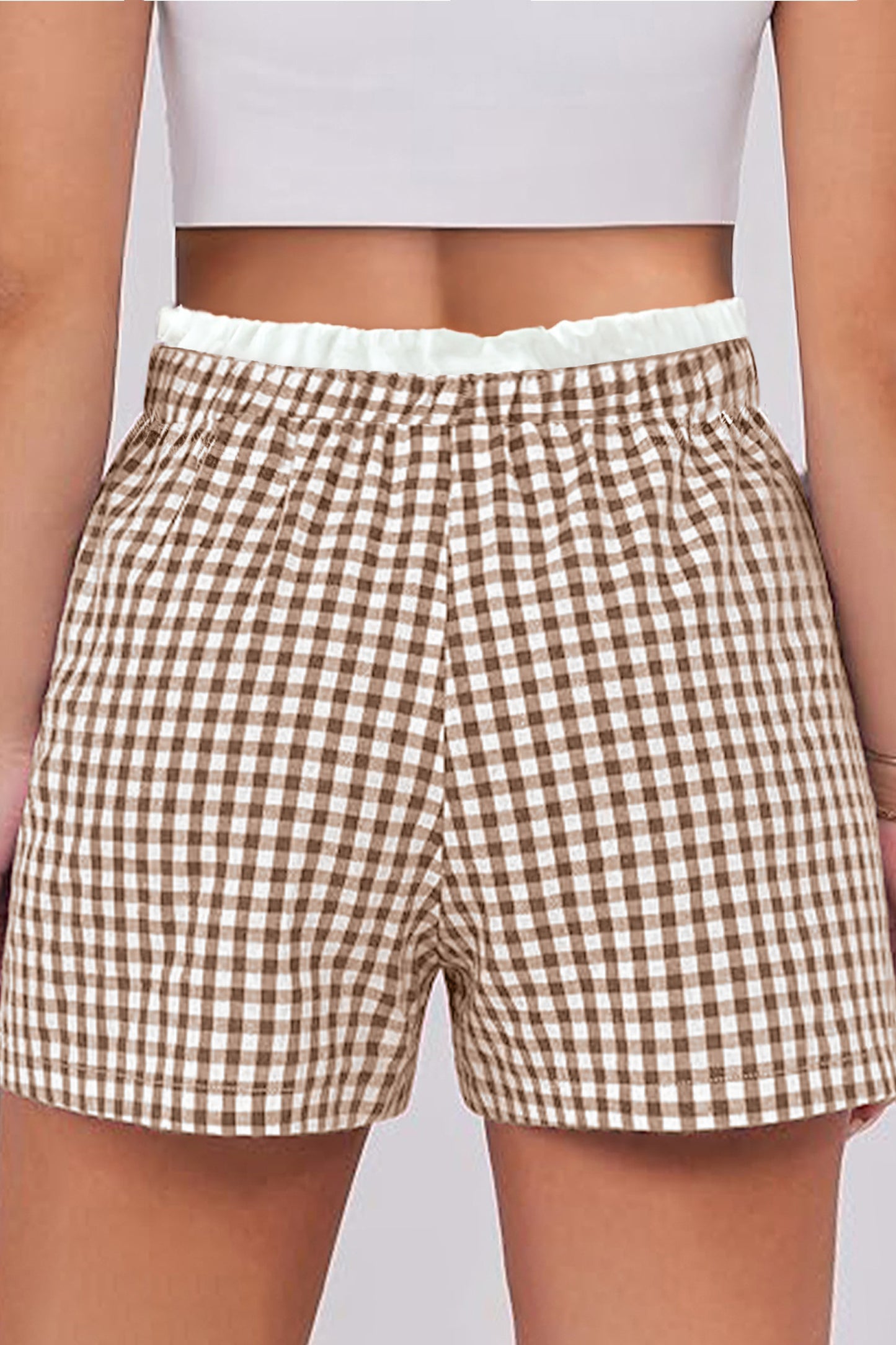 Picnic Date Gingham Shorts ( Plus Size)