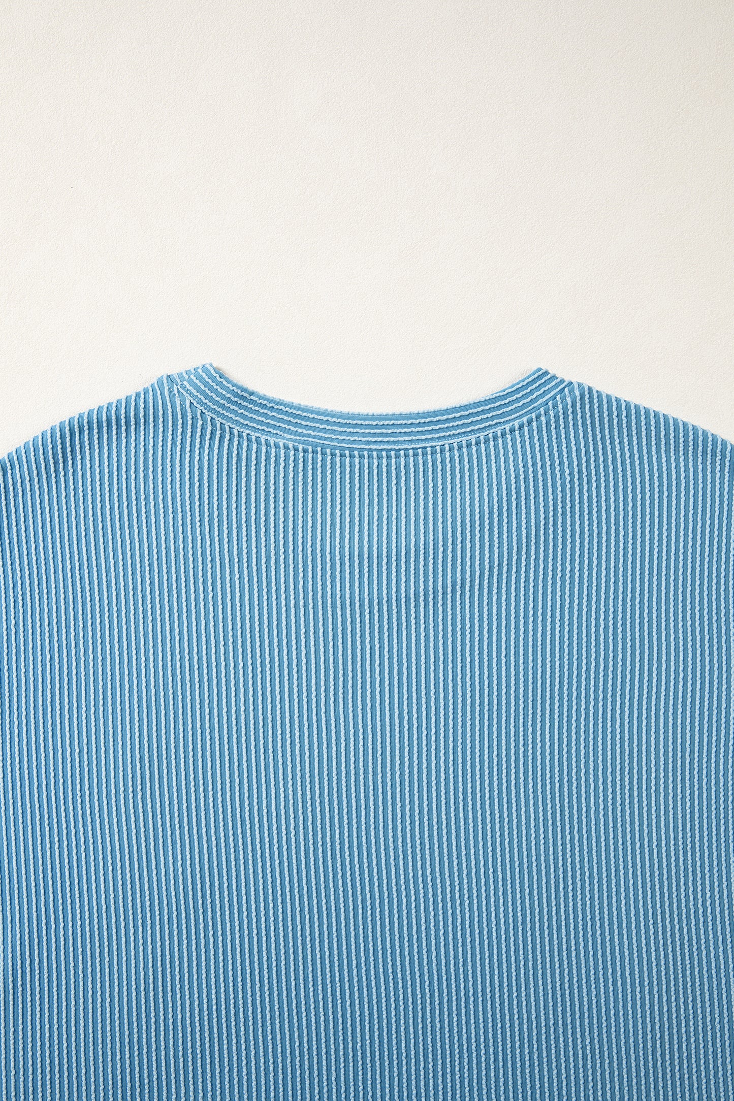 White USA Graphic Half Sleeve Loose Ribbed Top