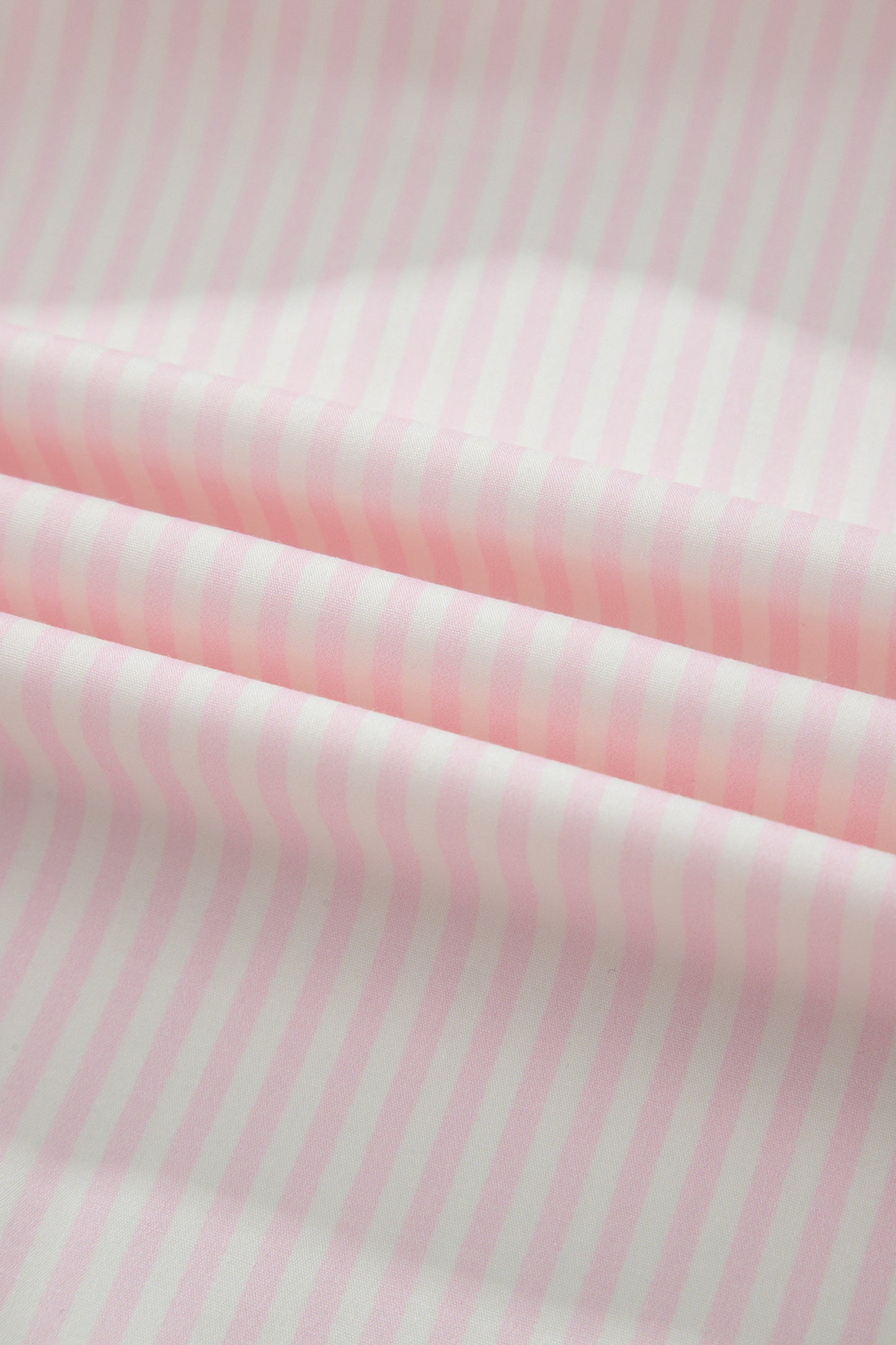 Pink Stripe Contrast Trim V Neck Flutter Sleeve Blouse