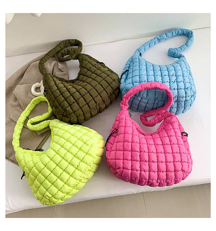 Solid Color Cloud Bag Large Capacity Shoulder Bag DP6102: Purple