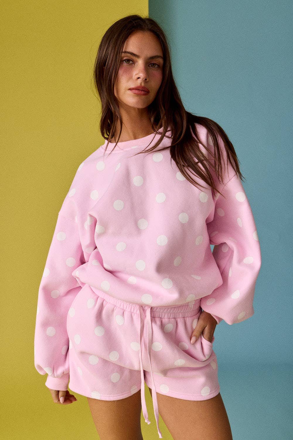 Polka Dot Fleece Set