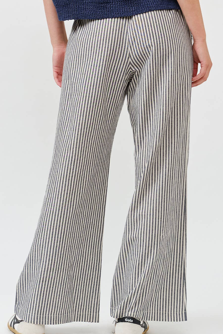 IM8867 - Striped Wide Linen Pants