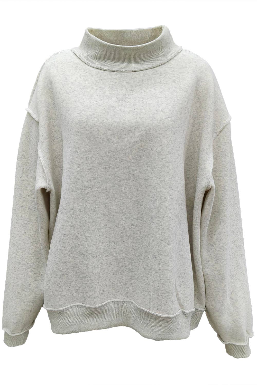 Purple Mock neck sweatshirt