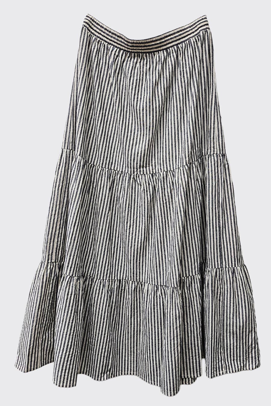 Cabana Cotton Ruffle Maxi Skirt