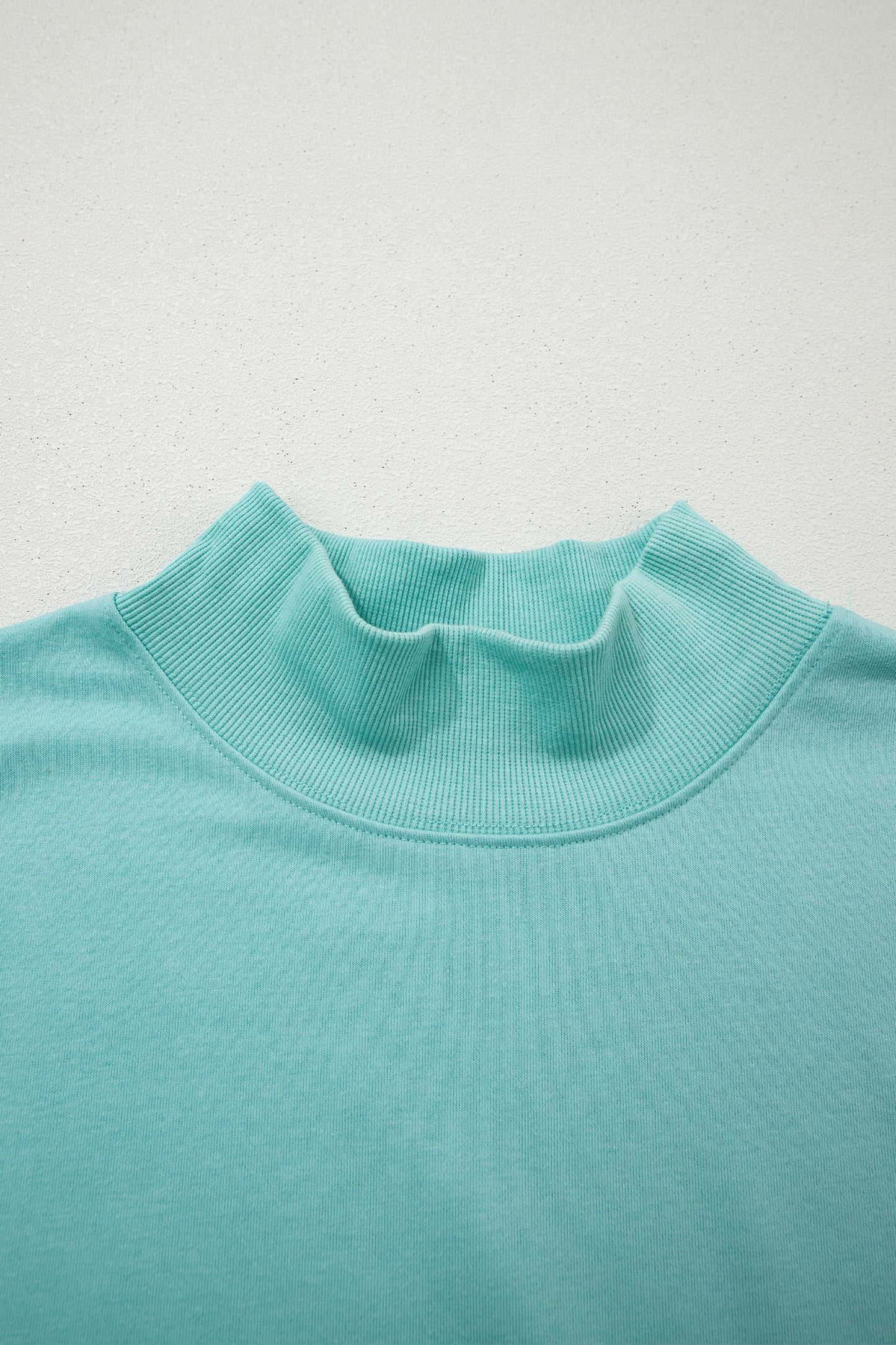 Orange Solid Color High Neck Cap Sleeve Loose Top