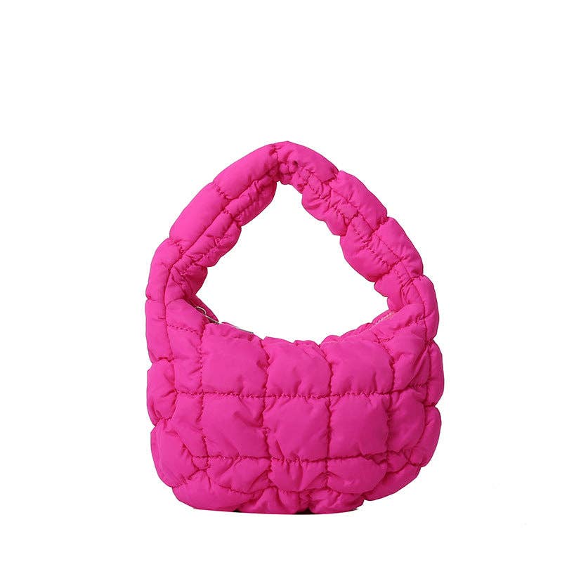 Solid Color Cloud Bag Cute Mini Handbag DP6845: Black