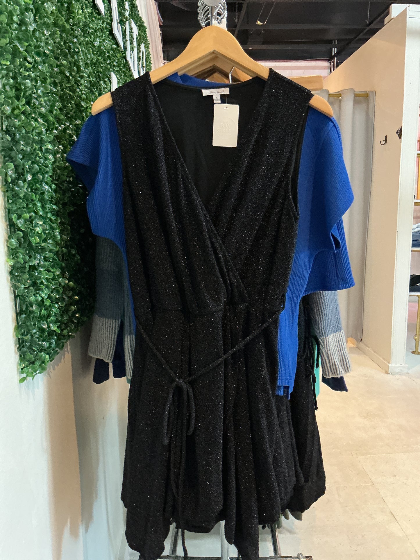 Black sparkle romper