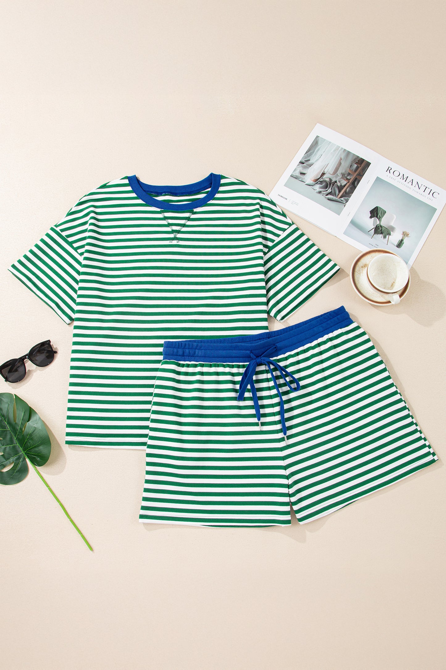 Malibu Sorbet Stripe Set ( Plus Size )