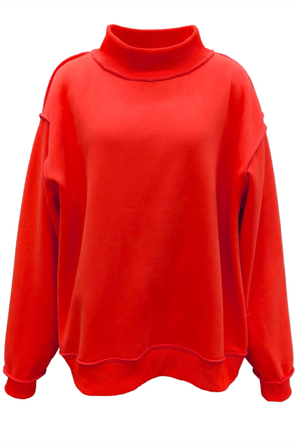 Purple Mock neck sweatshirt