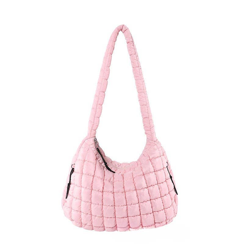 Solid Color Cloud Bag Large Capacity Shoulder Bag DP6102: Purple