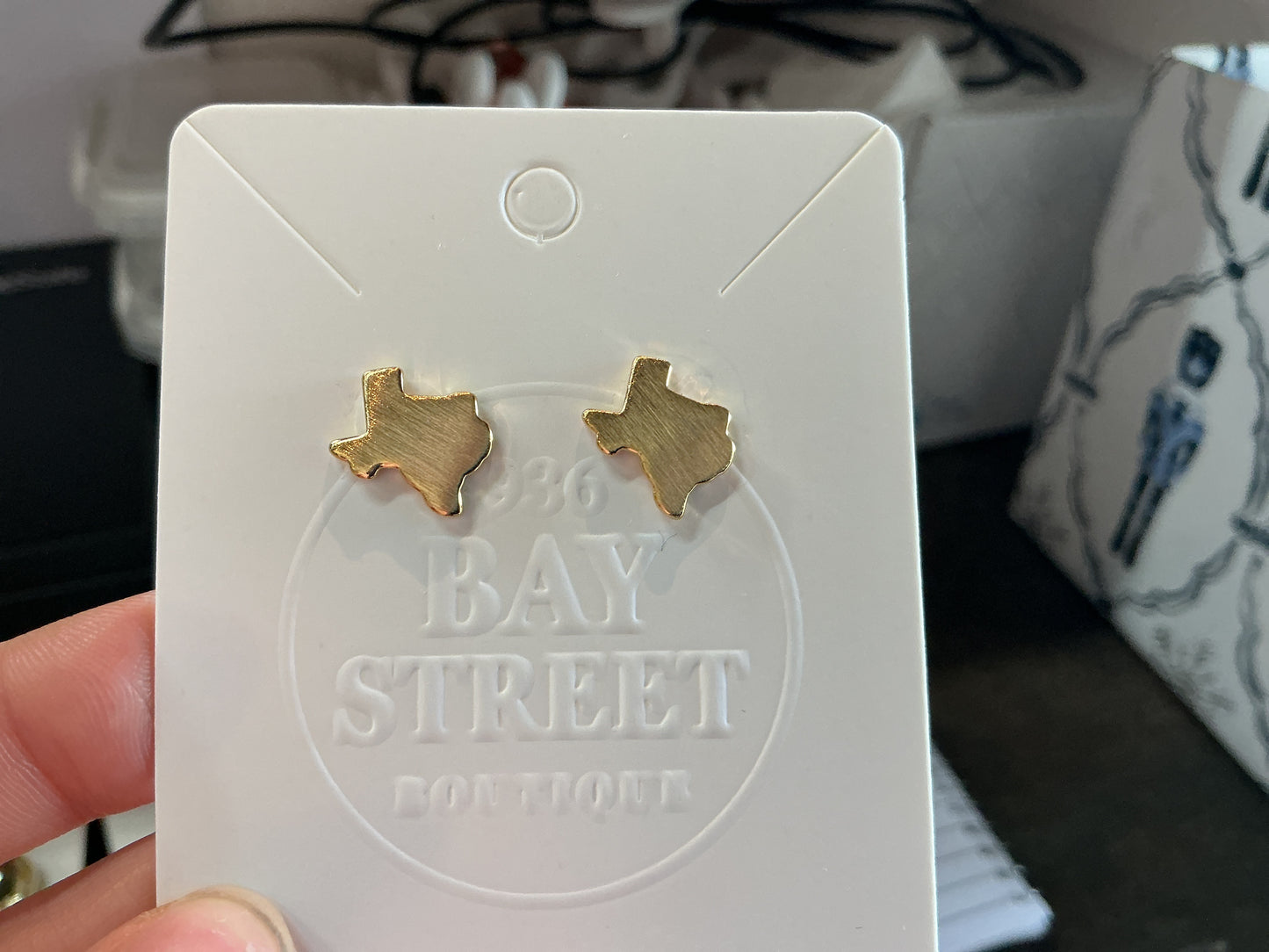 Gold Texas Earrings