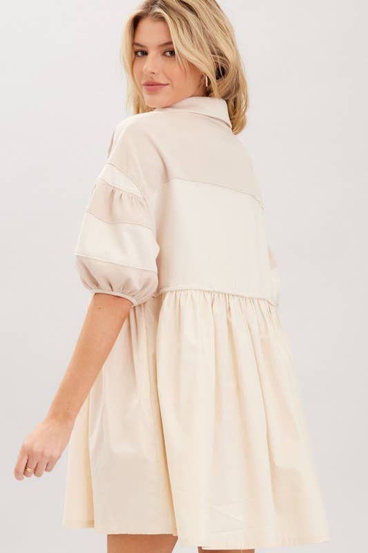 Cotton Terry Mini Dress
