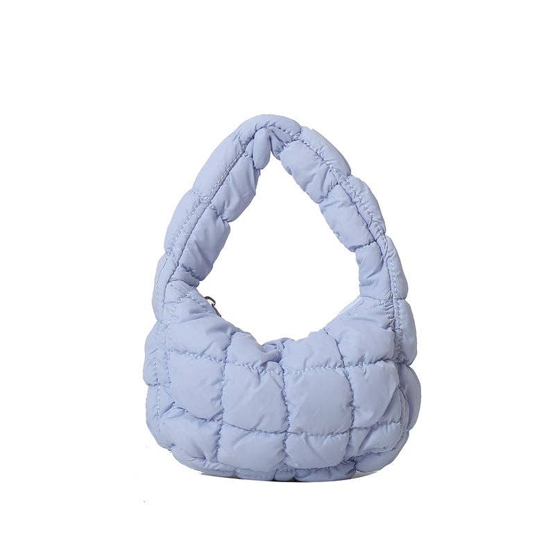 Solid Color Cloud Bag Cute Mini Handbag DP6845: Purple