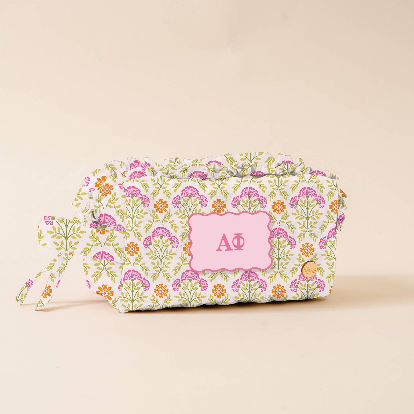 Sorority Quilted Cosmetic Pouch