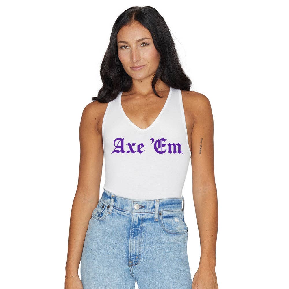 SFA Game Day White Bodysuit (Medium) - Stephen F. Austin Lumberjacks