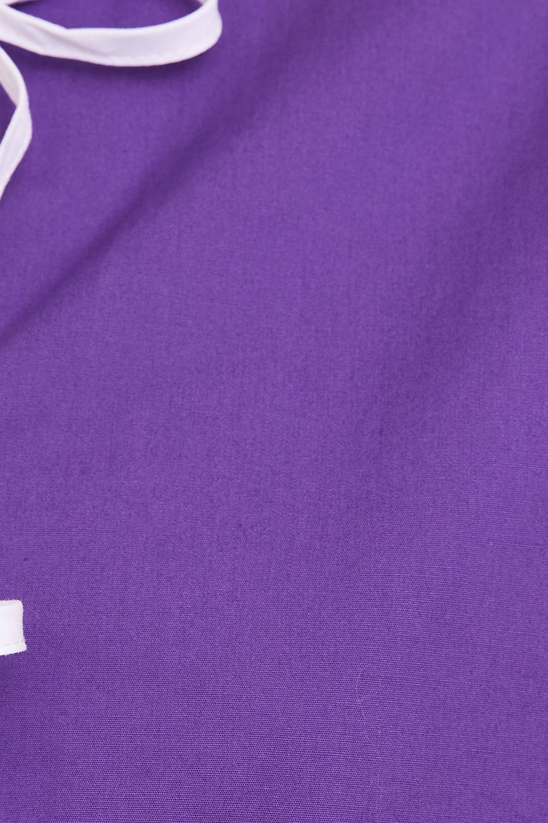 GAMEDAY PURPLE PUFF SHORT SLEEVE CONTRAST BOW DETAIL OPEN BLOUSE