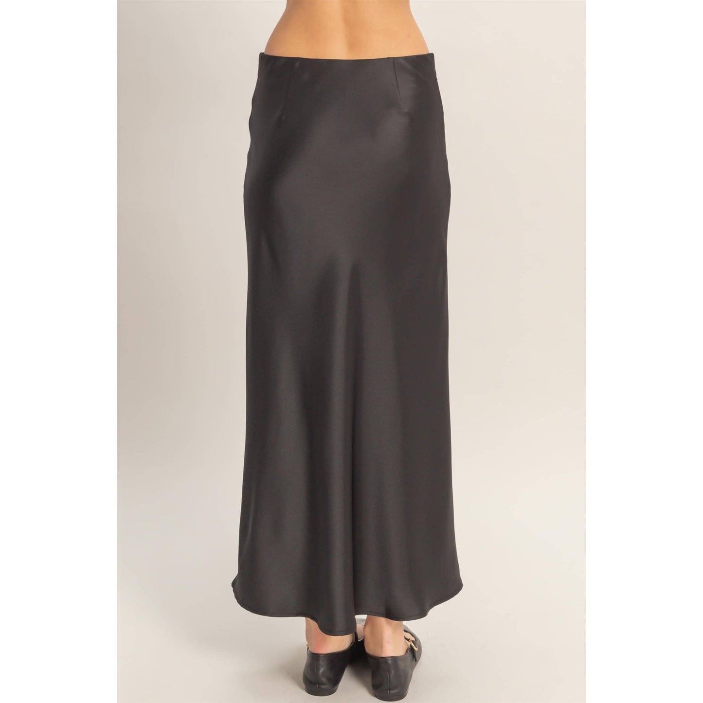 Satin Midi Skirt