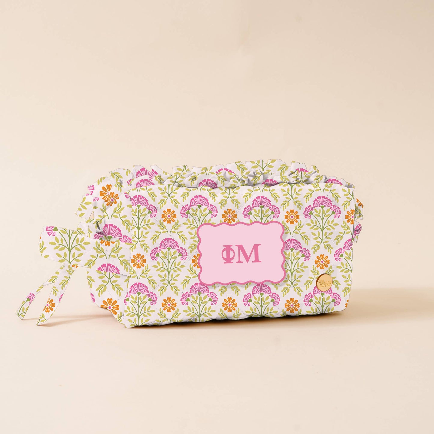 Sorority Quilted Cosmetic Pouch