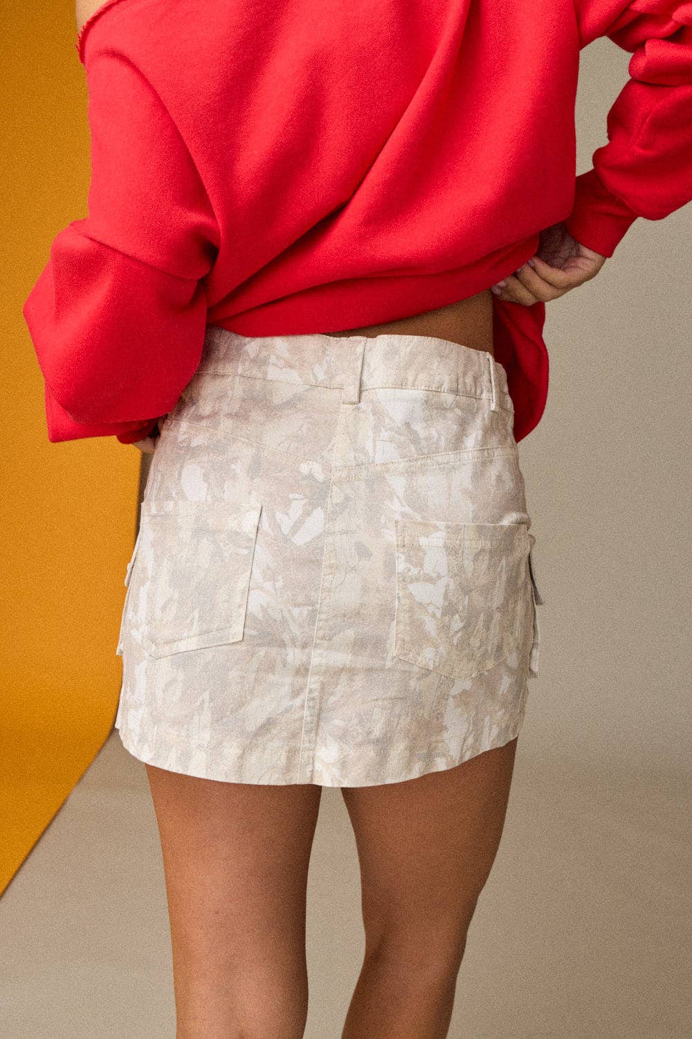 PS50789 - CAMOUFLAGE MINI SKIRT