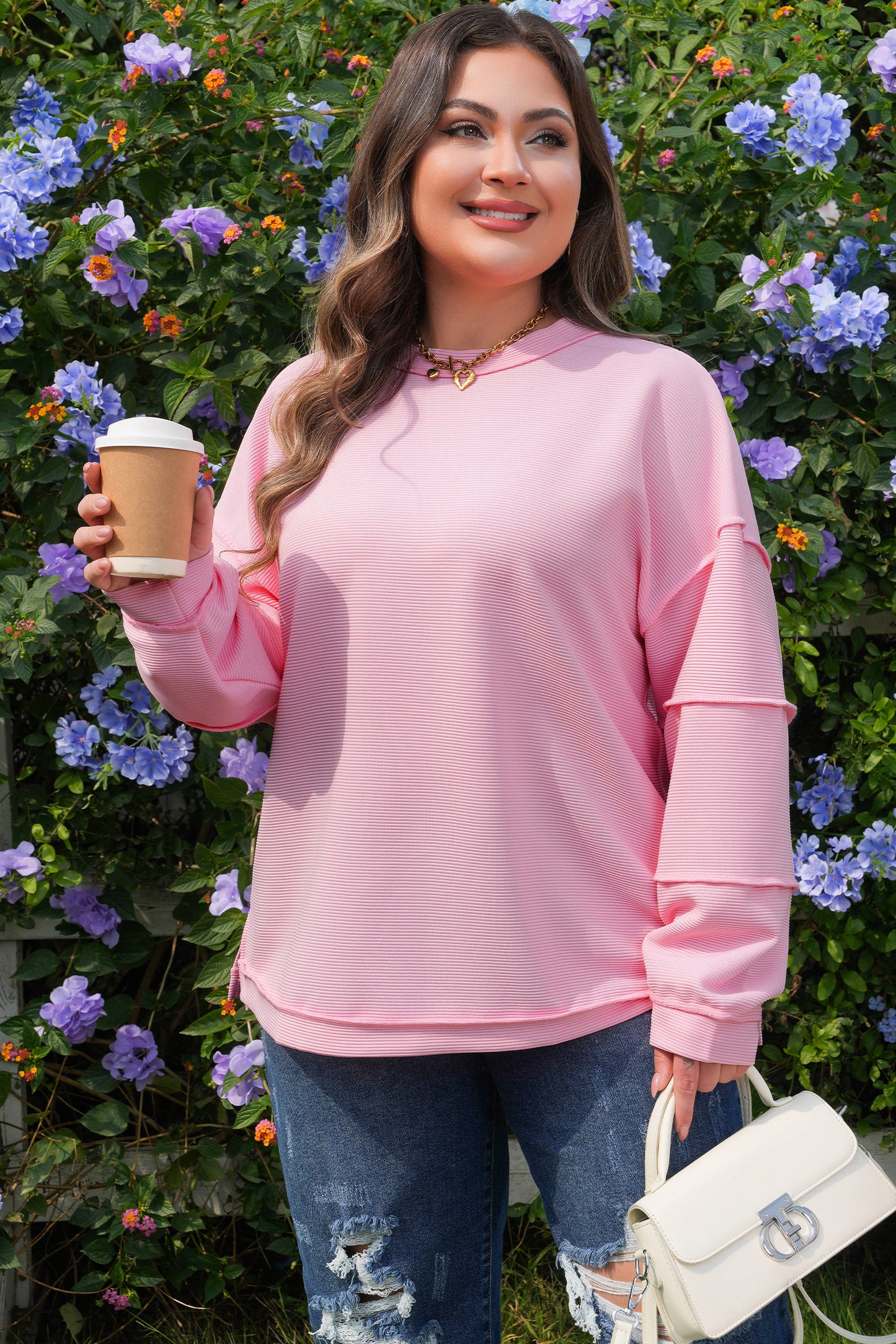 Pink Skies Pullover (Plus Size)