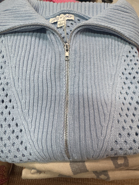 She +Sky Light Blue Sweater