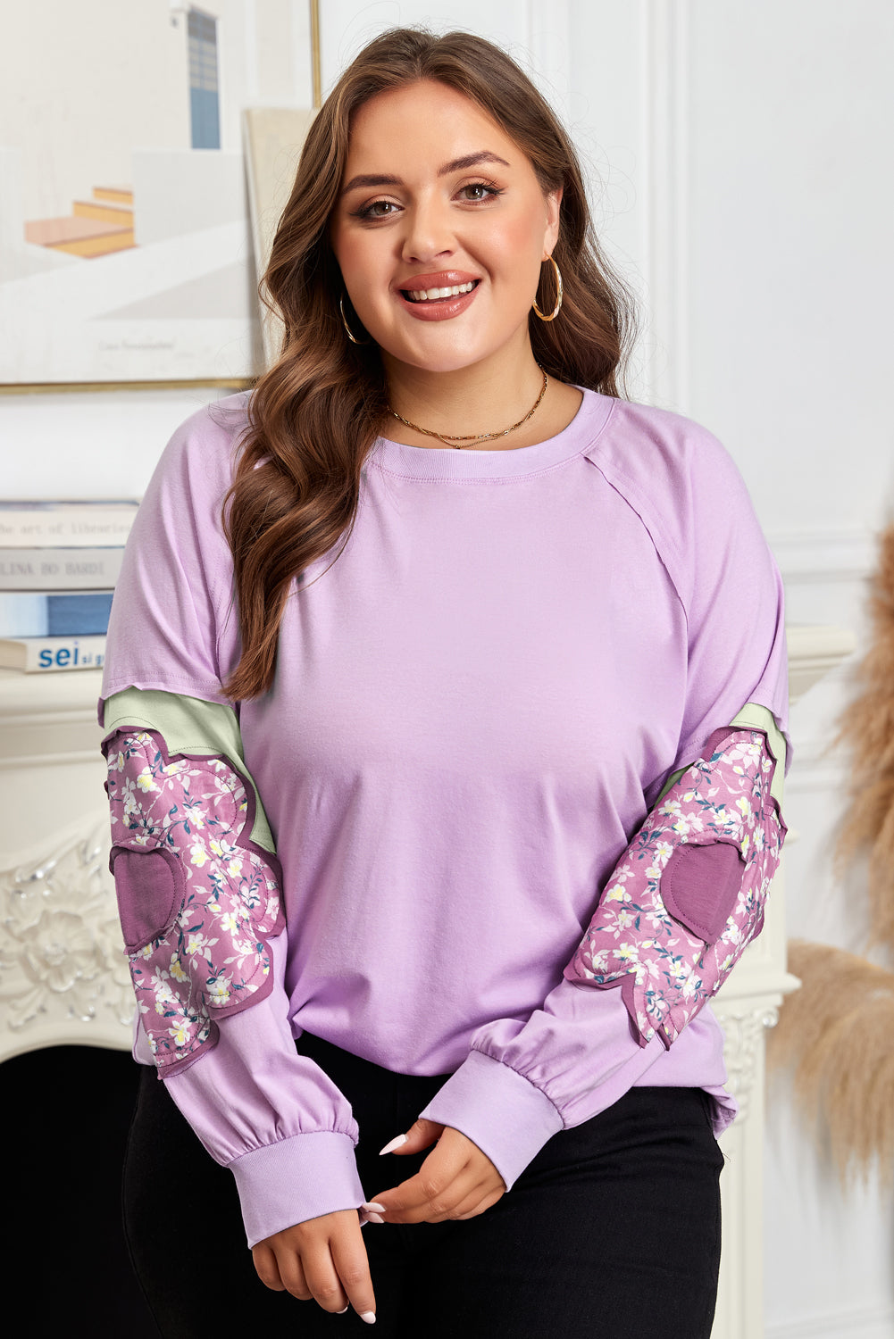 Lavender Fields Pullover (Plus Size)