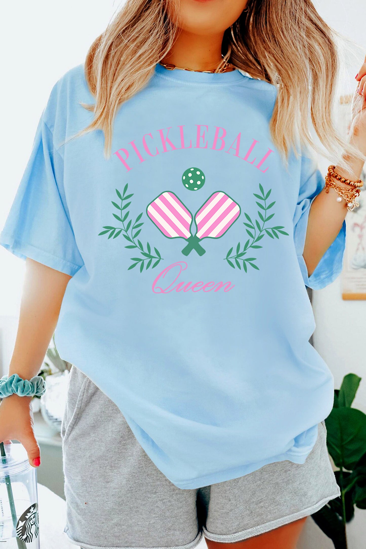 Light Blue PICKLEBALL Tee