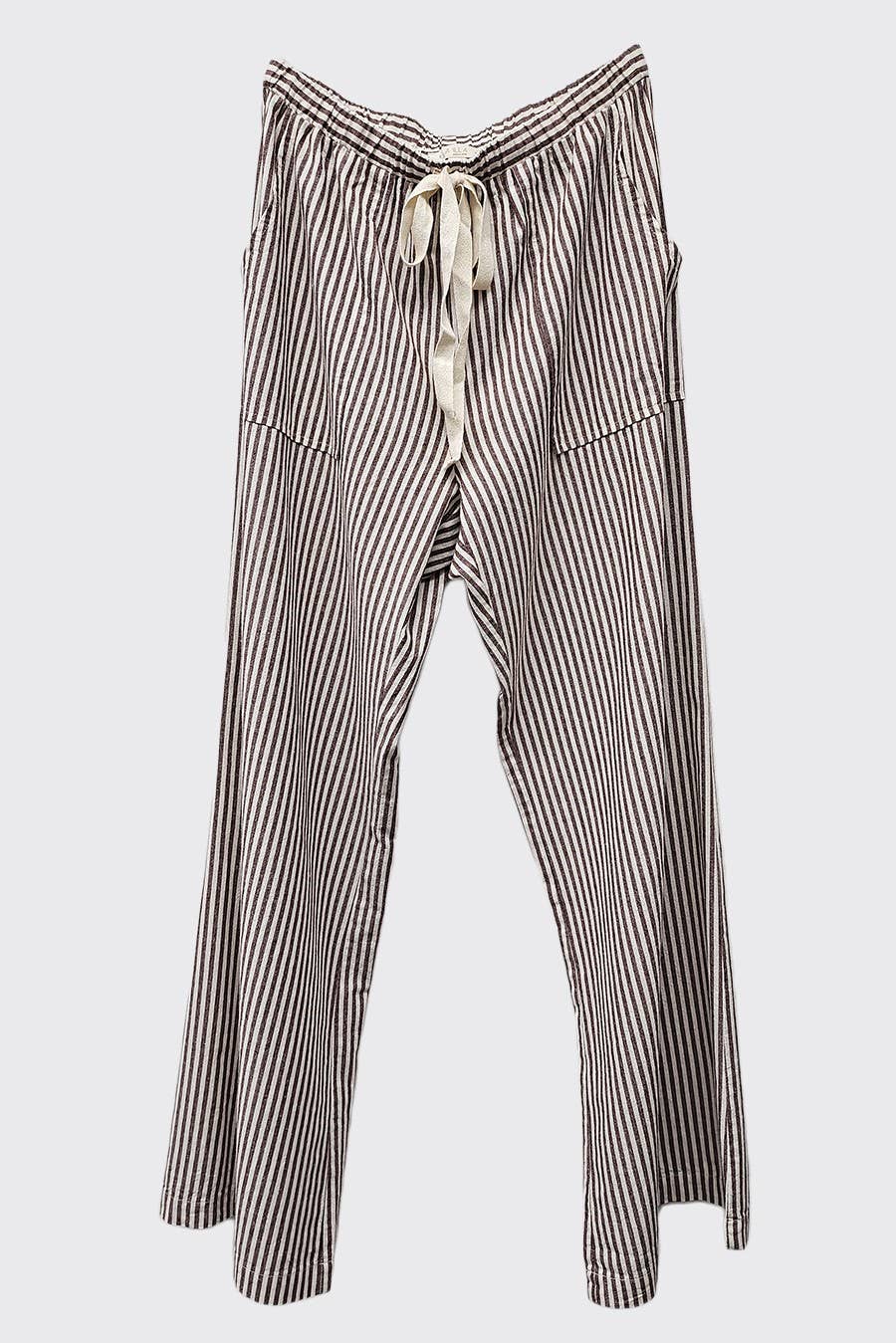 IM8867 - Striped Wide Linen Pants
