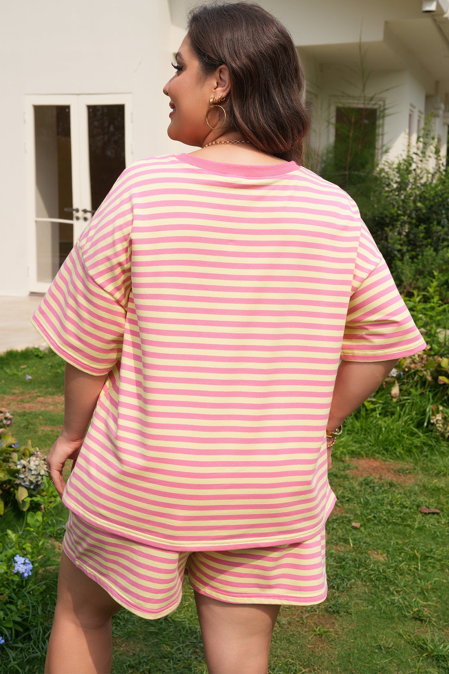 Malibu Sorbet Stripe Set ( Plus Size )