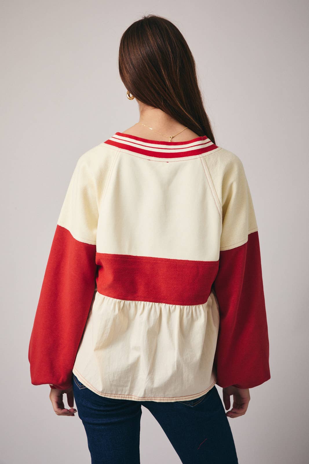 Cherry Cream BabyDoll Top