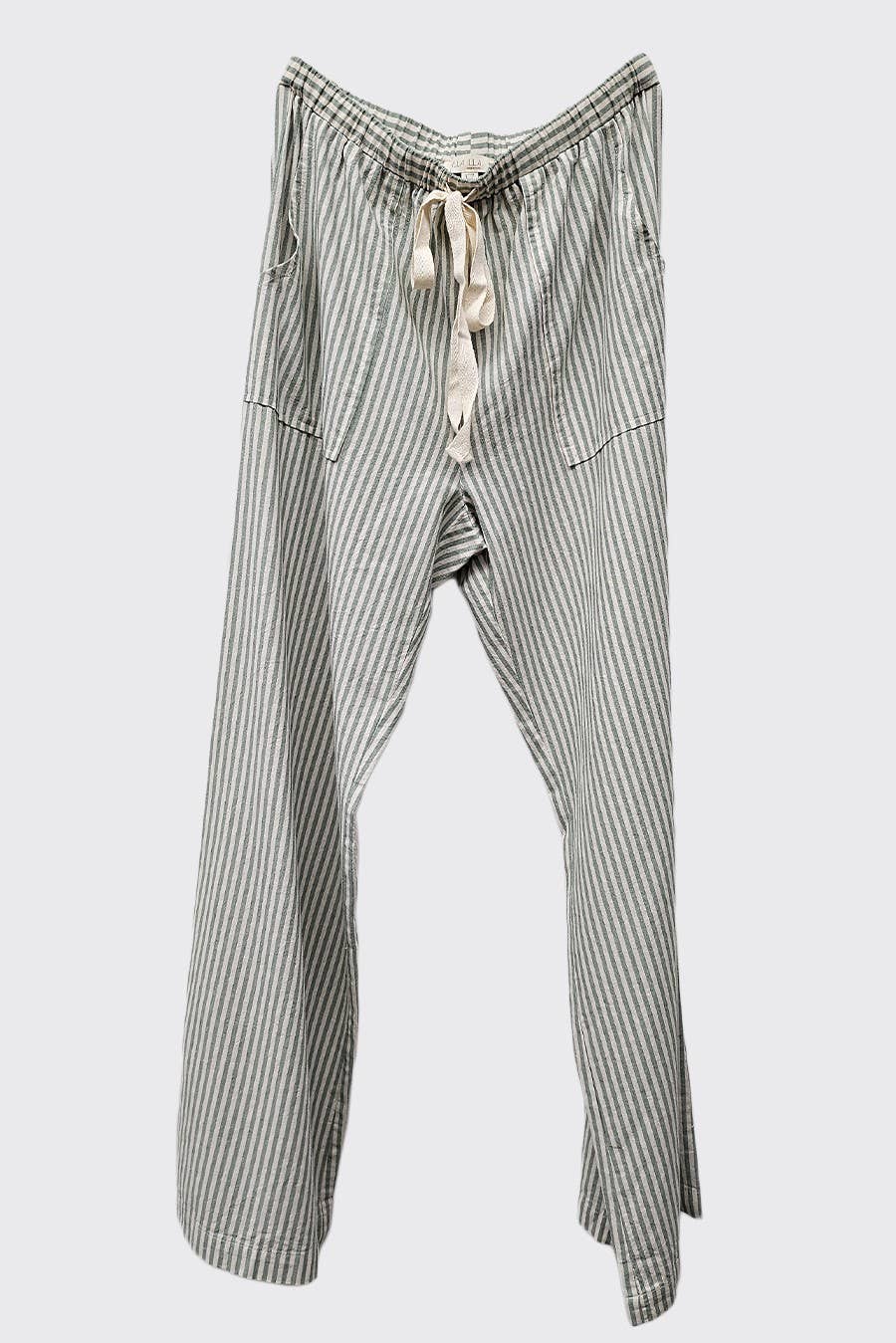 IM8867 - Striped Wide Linen Pants