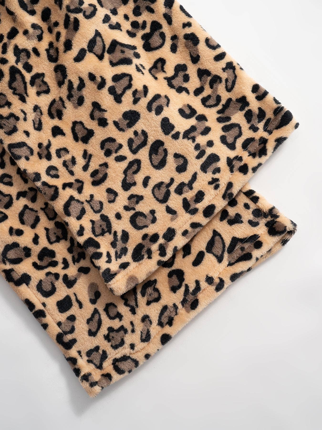 Leopard print or Teddy Bear fleece lounge pants