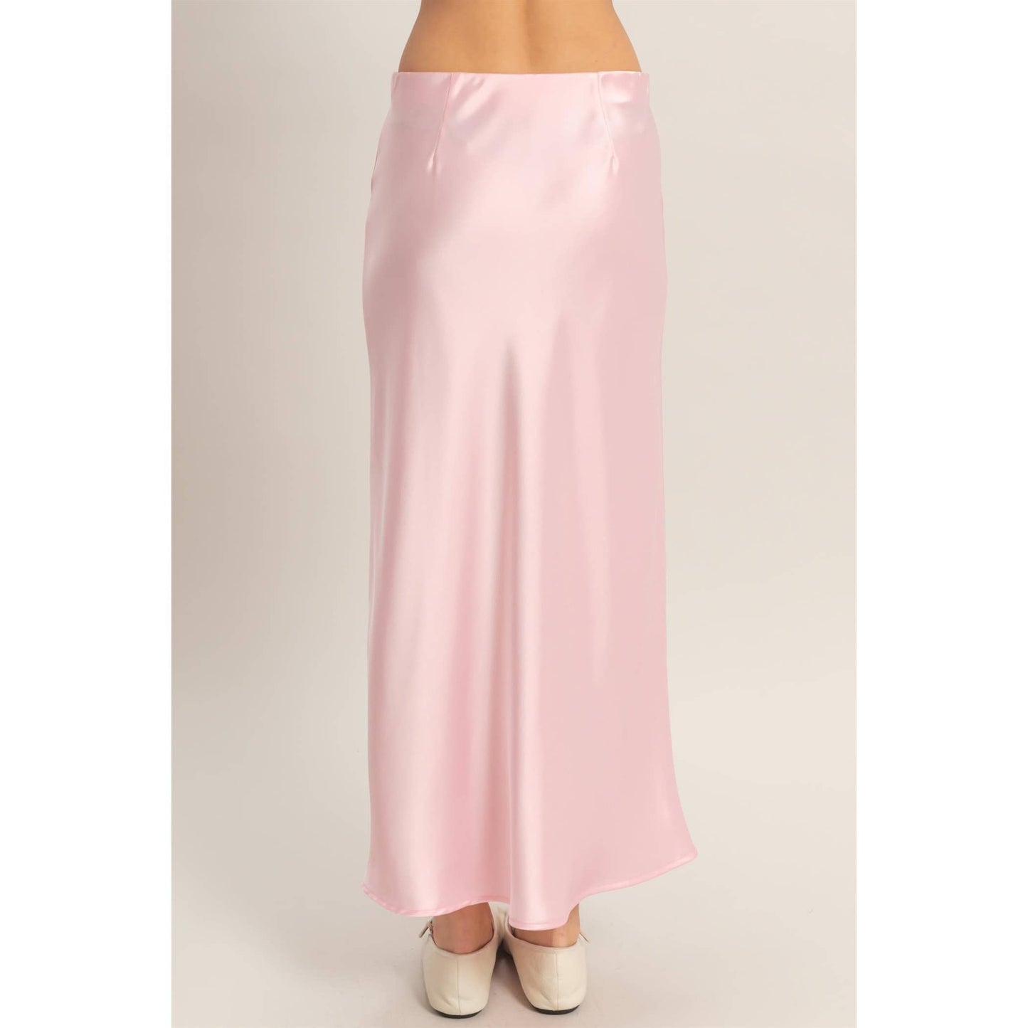 Satin Midi Skirt