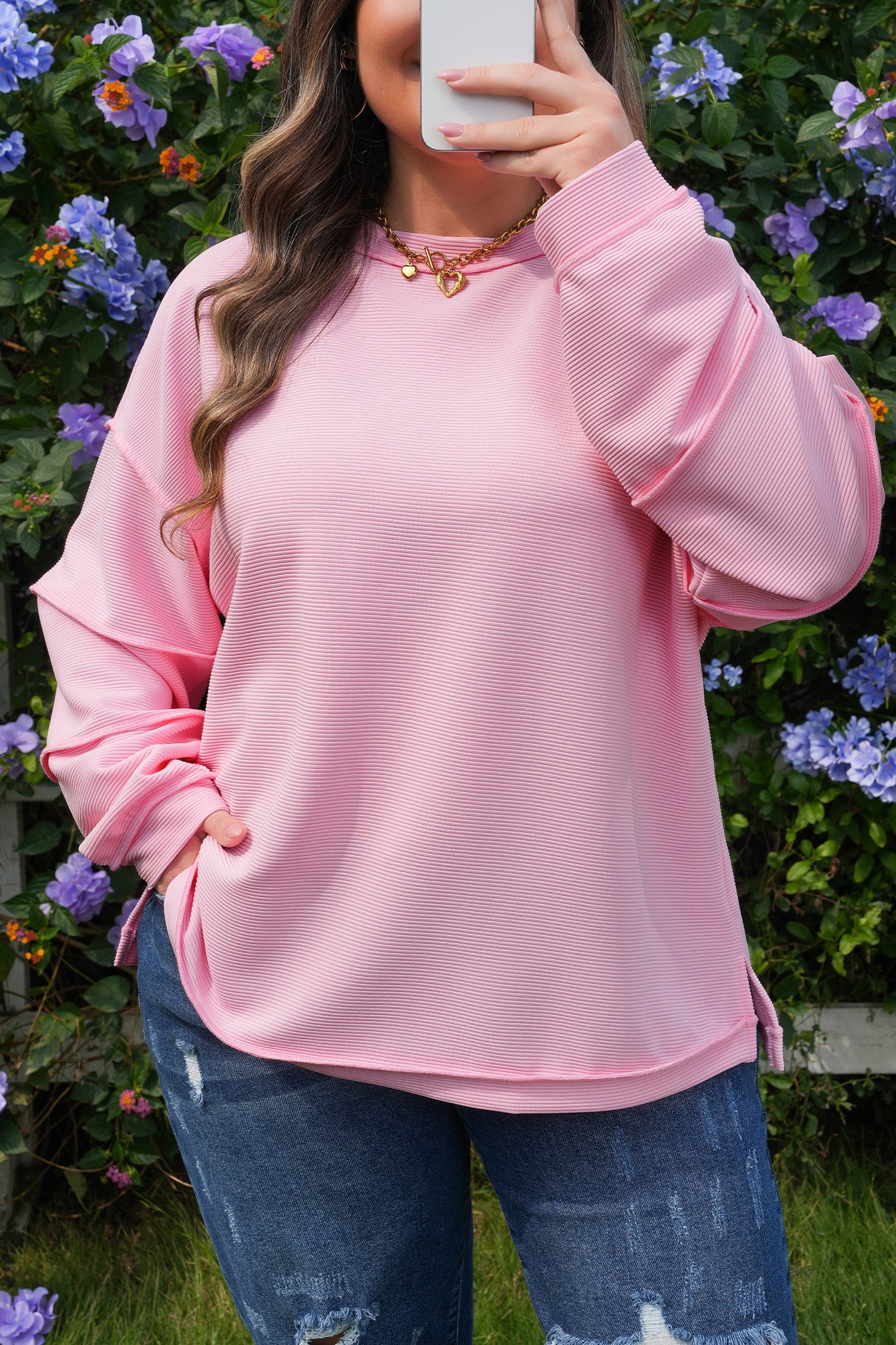 Pink Skies Pullover (Plus Size)