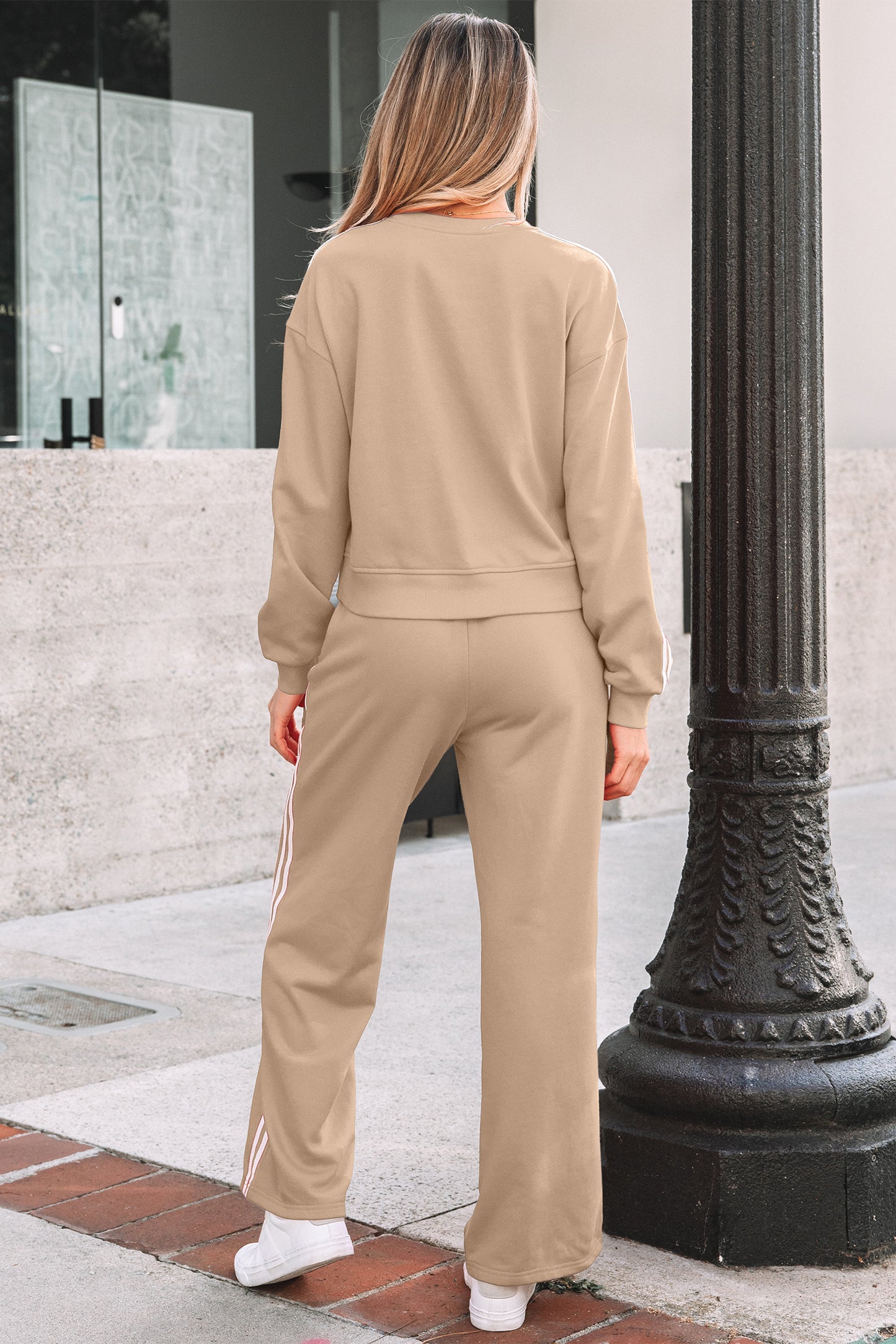 Off Duty Stripe Lounge Set