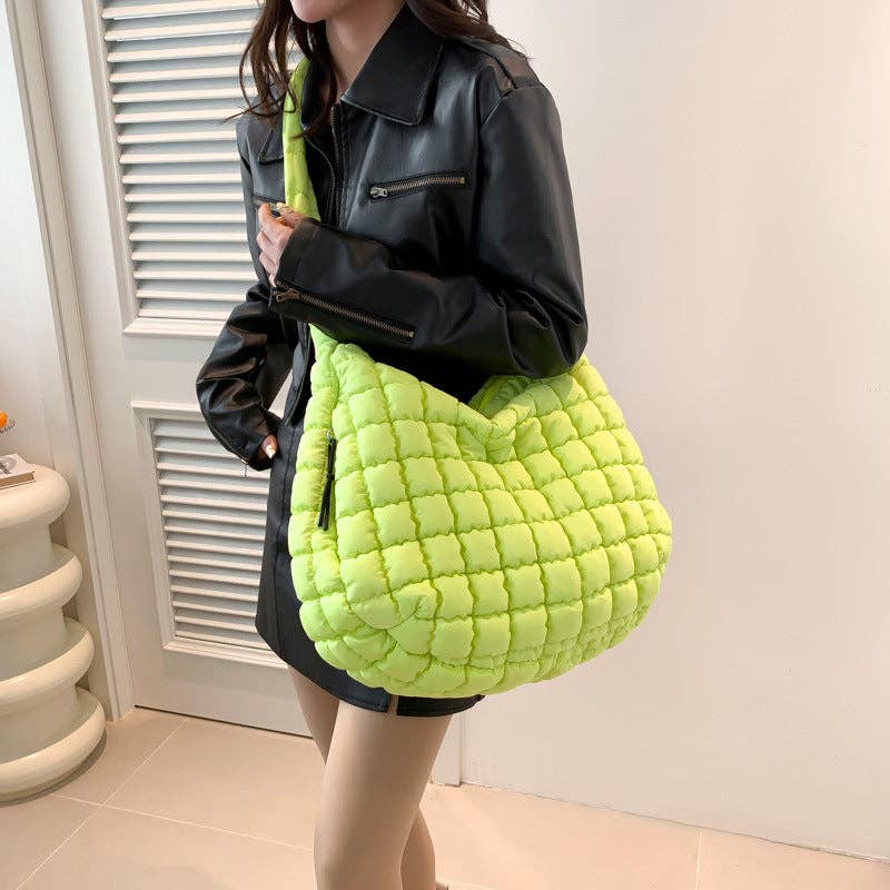 Solid Color Cloud Bag Large Capacity Shoulder Bag DP6102: Purple