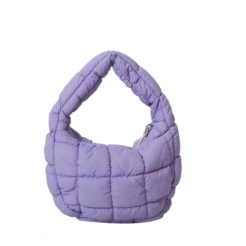 Solid Color Cloud Bag Cute Mini Handbag DP6845: Black