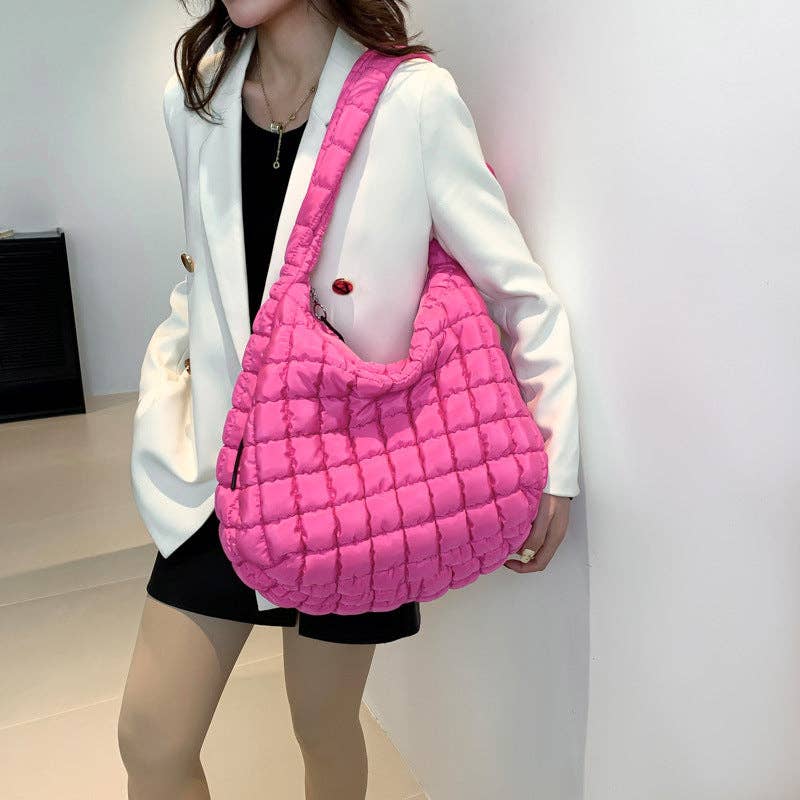 Solid Color Cloud Bag Large Capacity Shoulder Bag DP6102: Purple