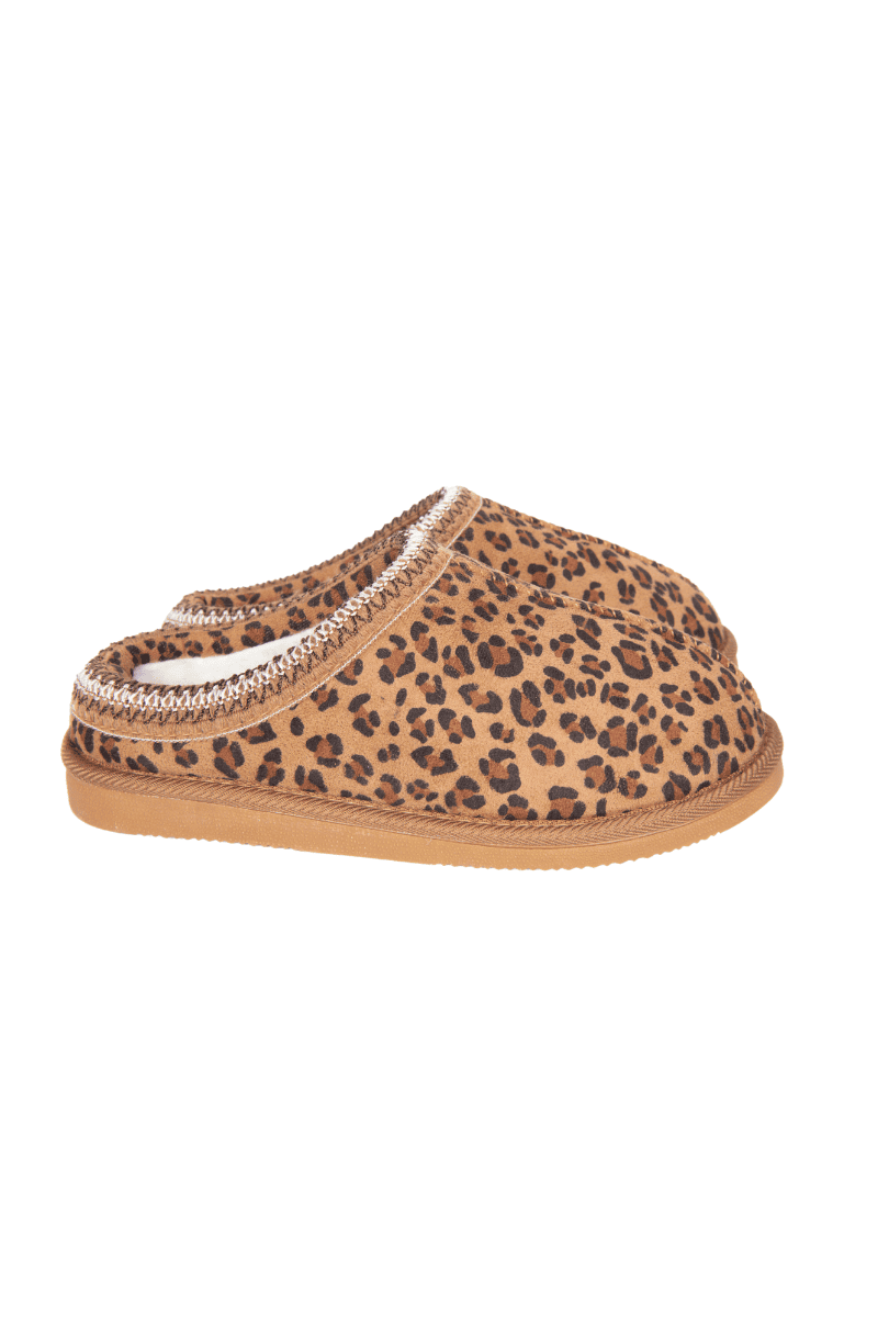 Leopard Print Embroidered Cute Slippers: Leopard / L/XL
