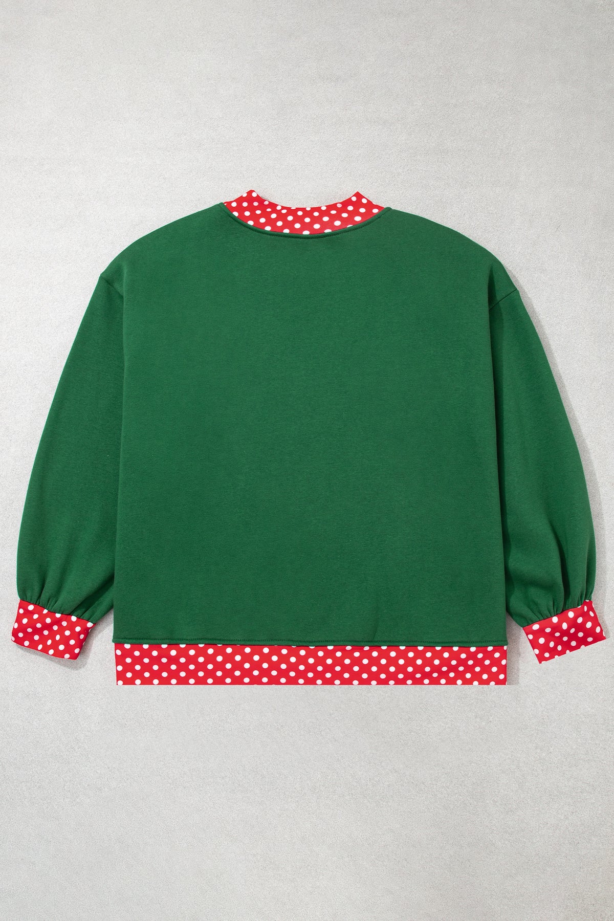 Red Polka Dot Plus Size Sweatshirt