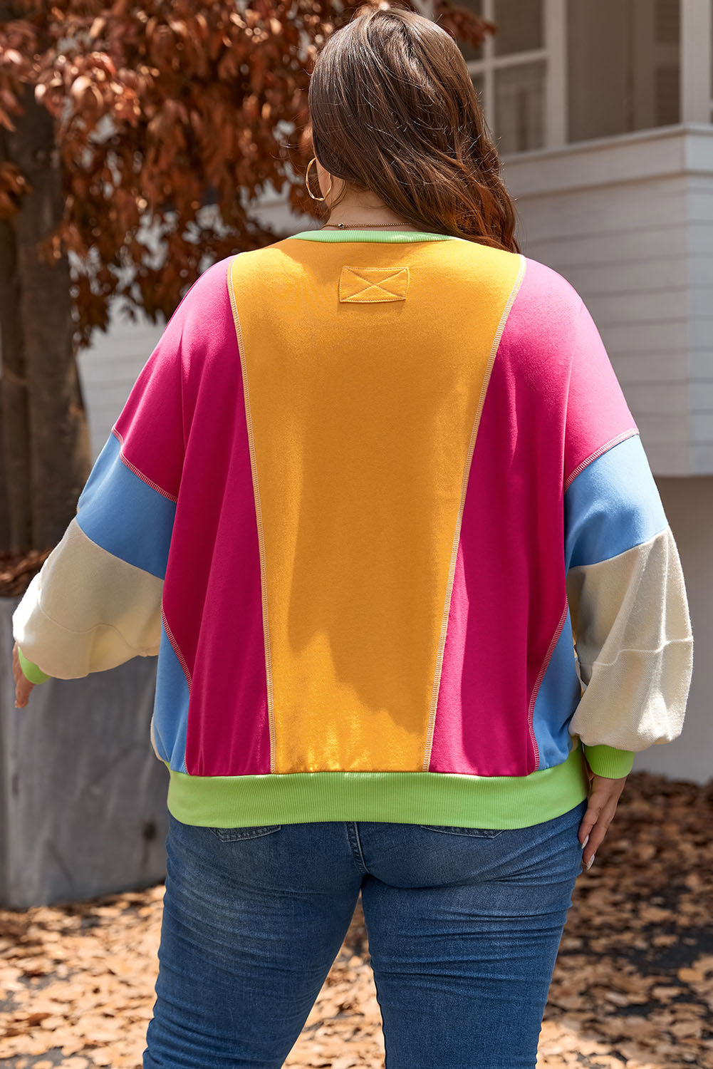 Rainbow Sherbet Oversized Top (Plus Size)