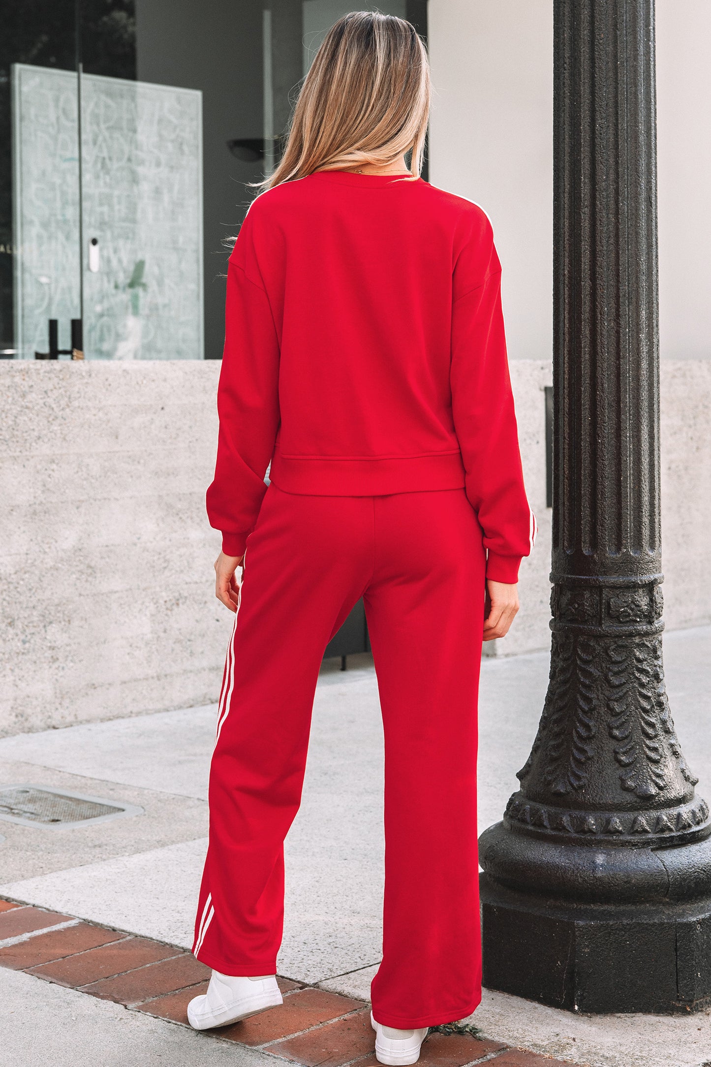 Off Duty Stripe Lounge Set