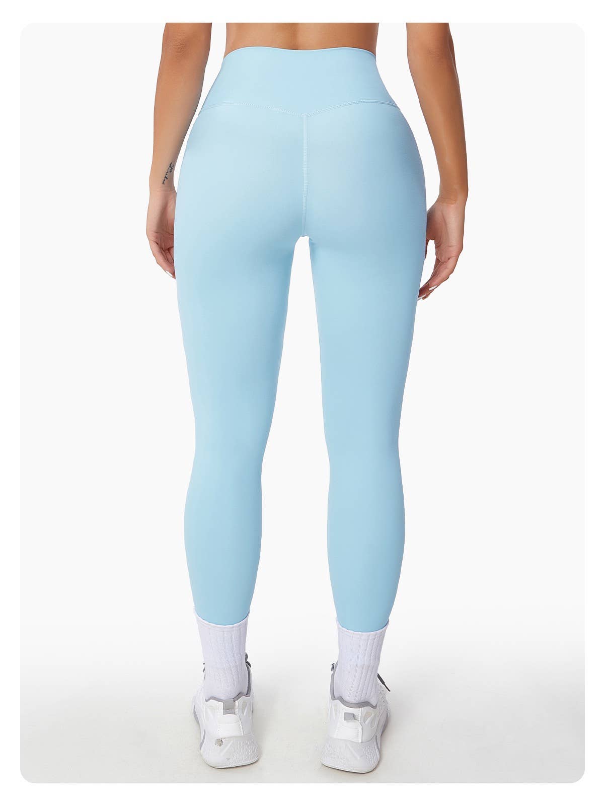 Nikki Buttery Soft High-Waisted Leggings: Frosty Gray / L