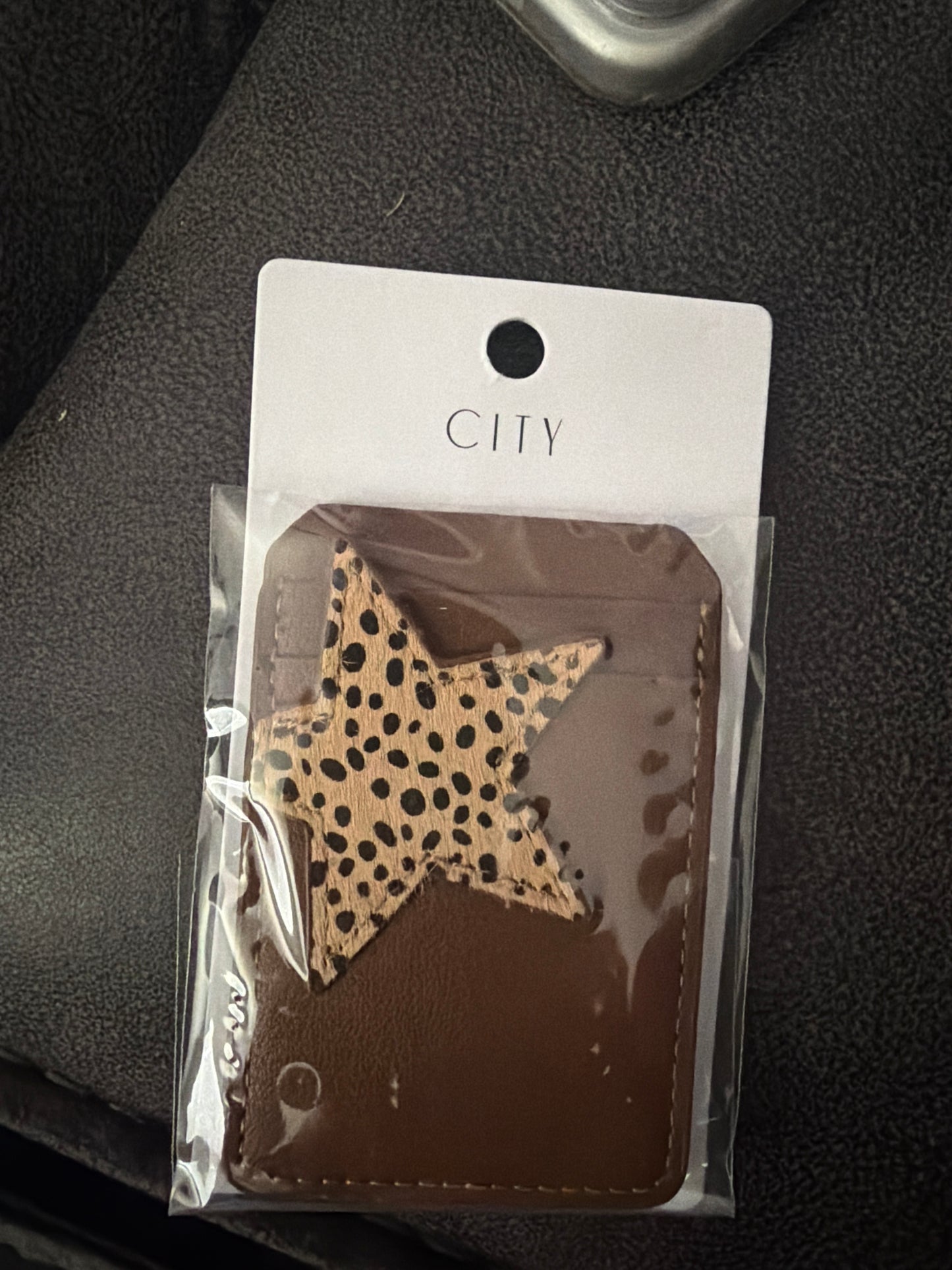 Phone wallet (Black, white, and Brown)