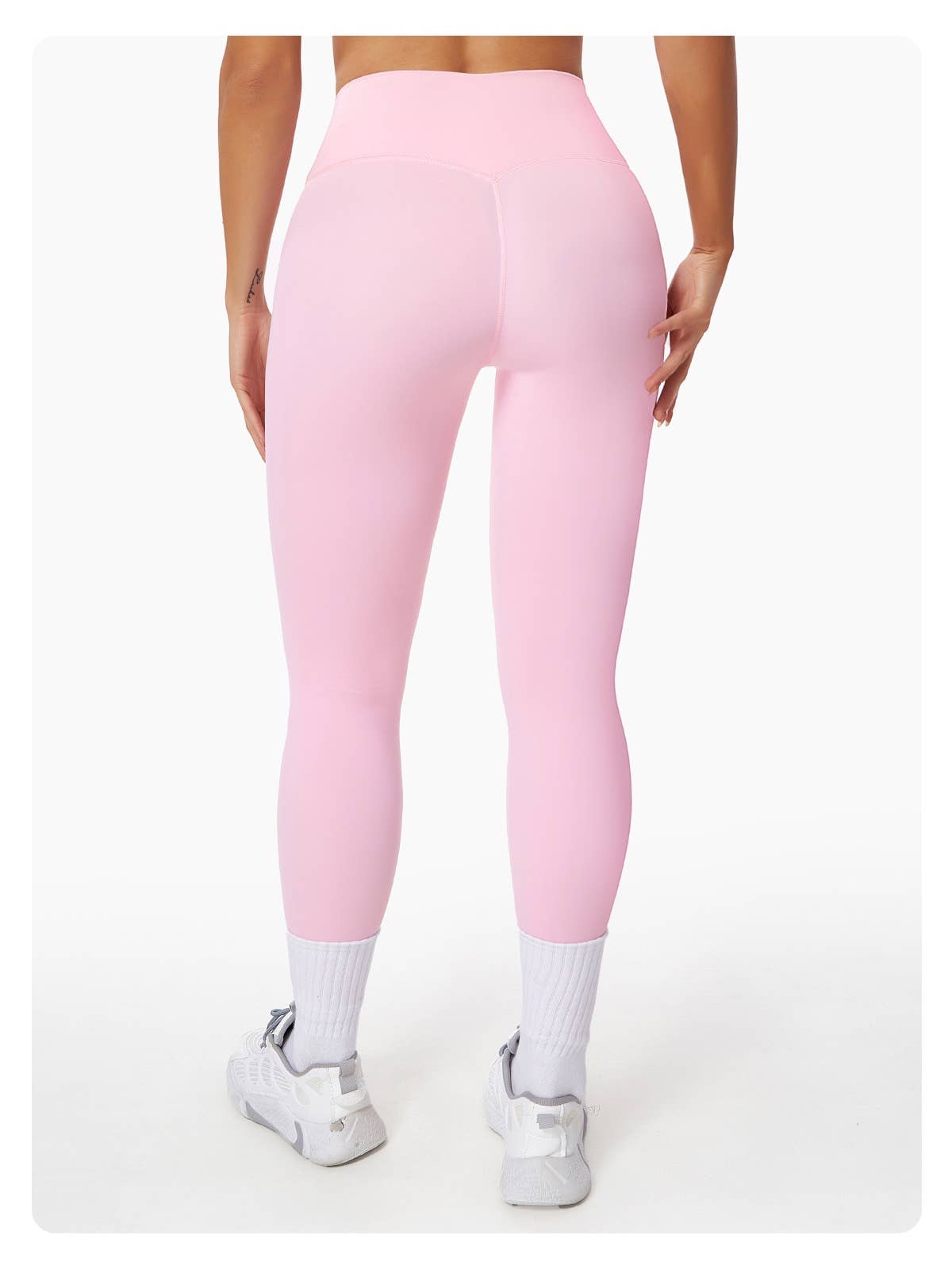 Nikki Buttery Soft High-Waisted Leggings: Frosty Gray / L