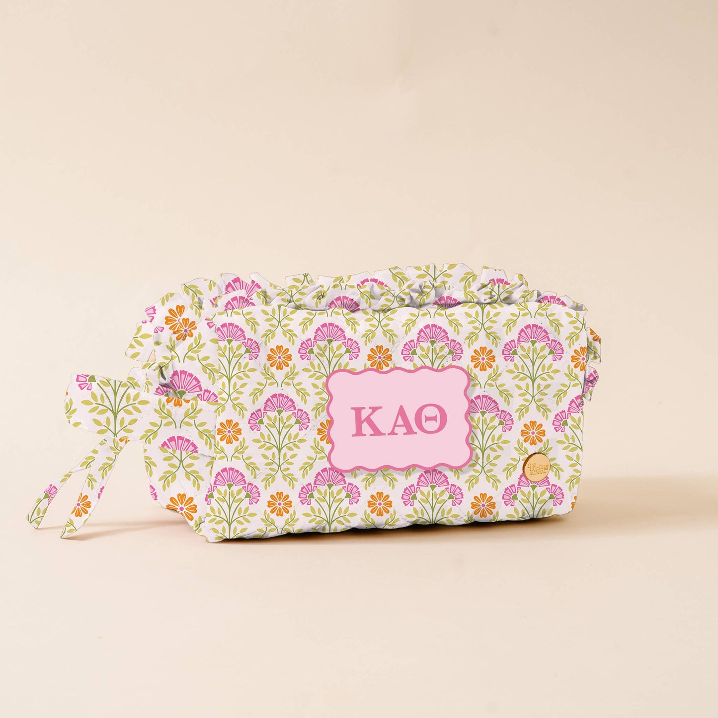 Sorority Quilted Cosmetic Pouch