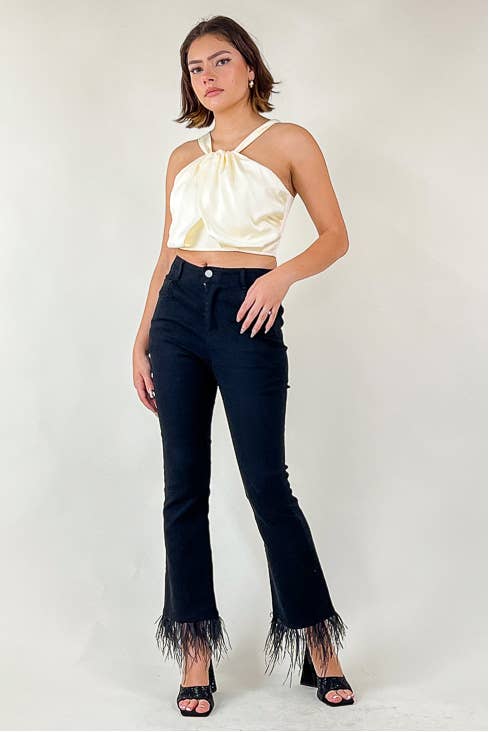 CT8203A - Women's Knot Detail Sleeveless Top: Magenta / L
