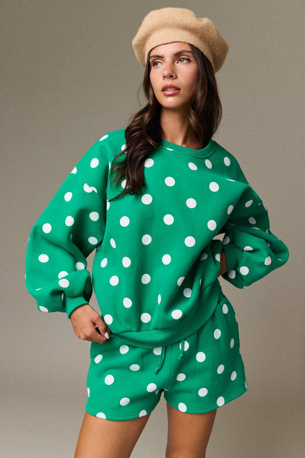 Polka Dot Fleece Set